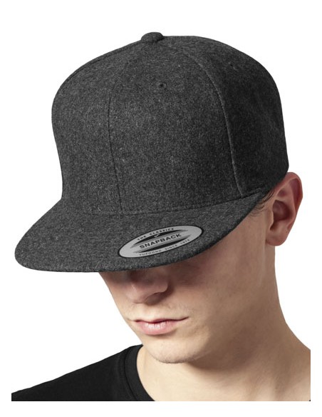 FLE-6689M-Melton Wool Snapback Cap 2